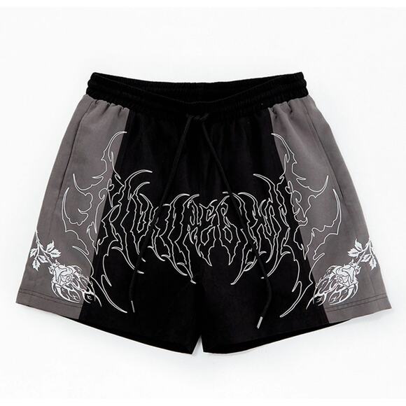 New Civil regime PacSun Men's Black Duality Suede Shorts Size Medium - Picture 1 of 4